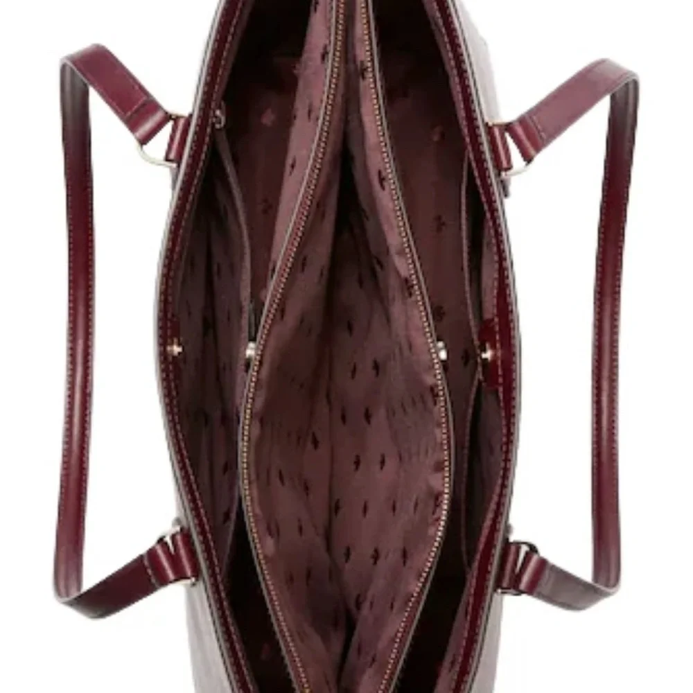 Kate Spade Burgundy Tote Bag - Picture 4 of 9